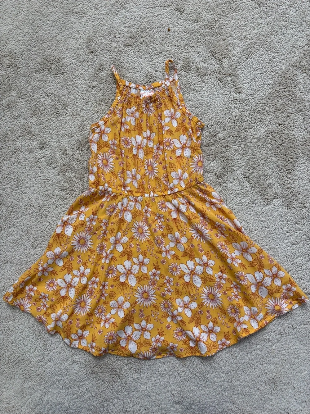 Jumping Beans Girls Yellow Floral Sundress
